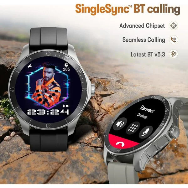 Fastrack Rogue with 3.5 CM UltraVU HD Display Sporty Smartwatch Functional Crown with AI Coach and Auto Multisport Recognition 38102pp03 - KRISHNA WATCH COMPANY