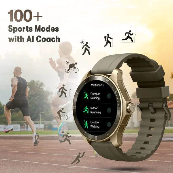 Fastrack Rogue with 3.5 CM UltraVU HD Display Sporty Smartwatch Functional Crown with AI Coach and Auto Multisport Recognition 38102pp03 - KRISHNA WATCH COMPANY