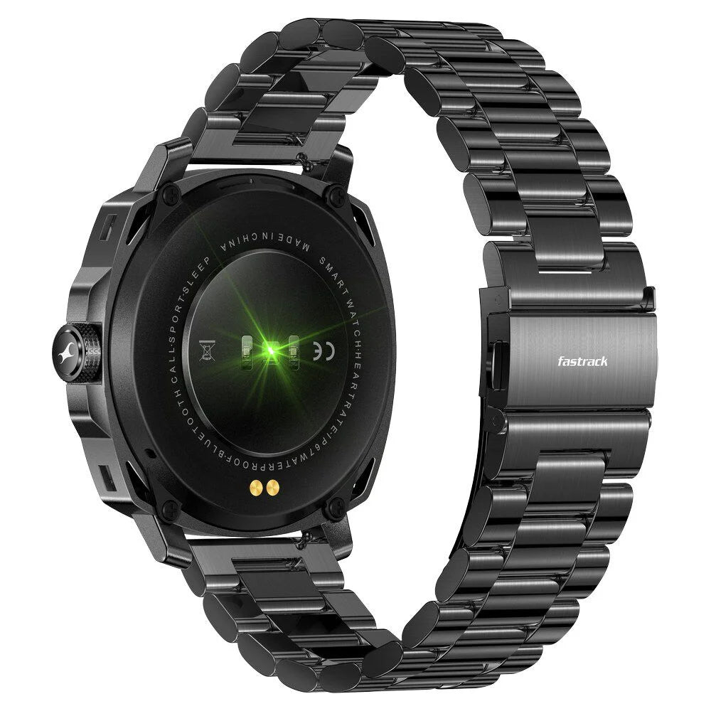 Fastrack Radiant FX3 with 3.63 CM AMOLED Display with Functional Crown,SingleSync BT Calling,AI Voice Assistant 38124nm01 - KRISHNA WATCH COMPANY