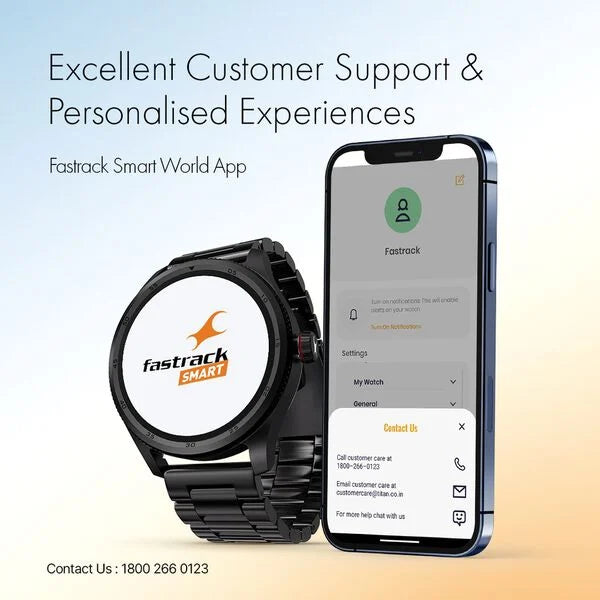 Fastrack Magnus FX1 Luxury Metal Smartwatch with High Definition 3.5 cm UltraVU Display, SingleSync BT Calling 38125sm01 - KRISHNA WATCH COMPANY