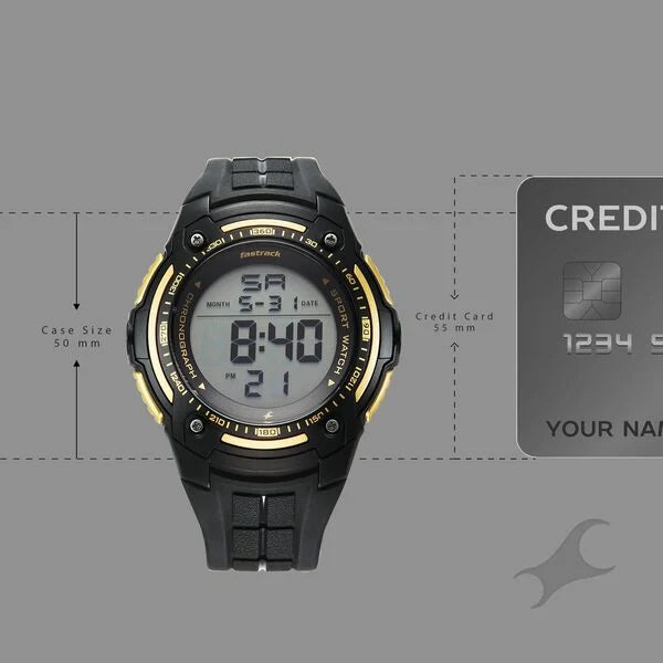Fastrack StreetStyle Digital Watch For Unisex 38128pp02w - KRISHNA WATCH COMPANY