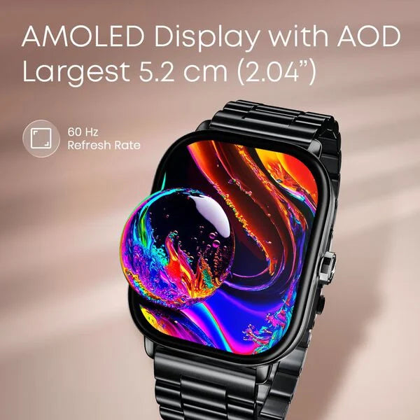 Fastrack Radiant FX2 Luxury Metal Smartwatch with largest 5.1 AMOLED Display with Functional Crown 38140nm01 - KRISHNA WATCH COMPANY