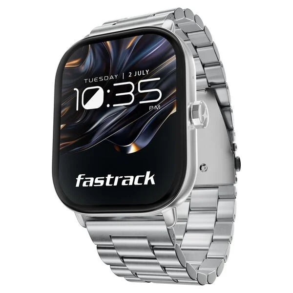 Fastrack Radiant FX2 Luxury Metal Smartwatch with largest 5.1 AMOLED Display with Functional Crown 38140sm01 - KRISHNA WATCH COMPANY