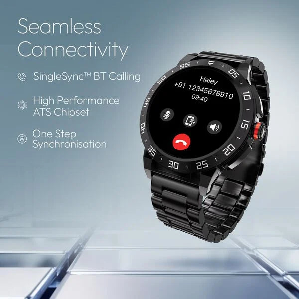 Fastrack Magnus FX3 Luxury Metal Smartwatch Premium Top Ring Design comes with High Definition 3.7 cm UltraVU Display 38143km01 - KRISHNA WATCH COMPANY