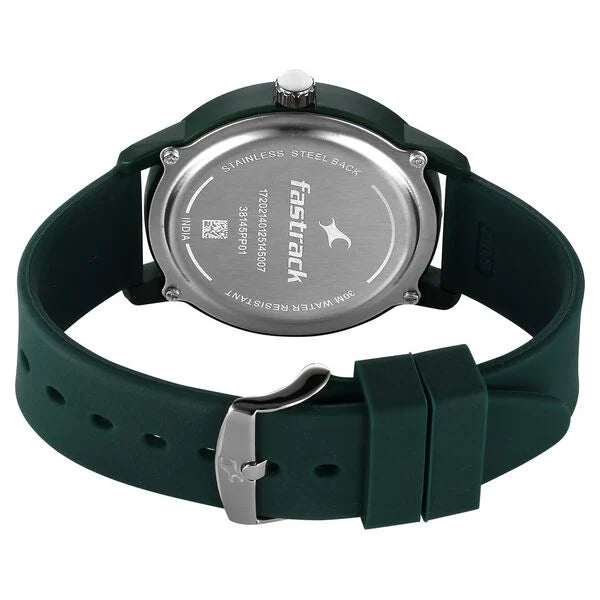 Fastrack Tees Urbanique Quartz Analog watch For Guys - 38145PP01W - KRISHNA WATCH COMPANY