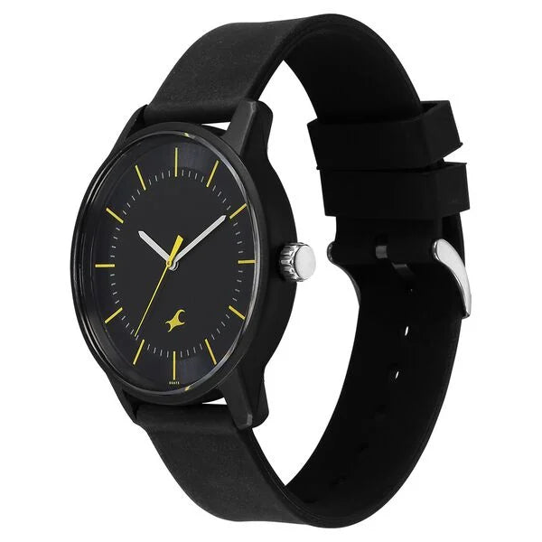 Fastrack Tees Urbanique Quartz Analog watch For Guys - 38145PP03W - KRISHNA WATCH COMPANY