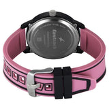 Fastrack Zine Quartz Analog Pink Dial Pink Silicone Strap Watch For Guys 38145pp06w