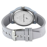 Fastrack Y2K Analog with Icy Blue Dial Silicon Strap Watch for Guys - 38145PP12W