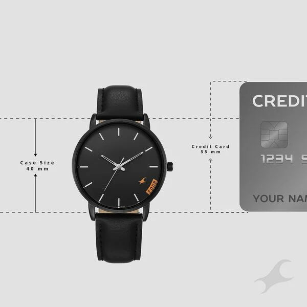 FASTRACK Stunner X Leather Analog Watch - 38159NL03 - KRISHNA WATCH COMPANY