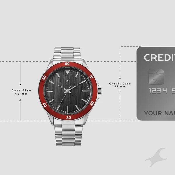 Fastrack Stunners Watch For Guys 38160km01 - KRISHNA WATCH COMPANY