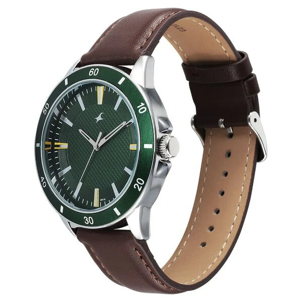 Fastrack Stunners X Quartz Analog Green Dial For Guys - 38160SL02 - KRISHNA WATCH COMPANY