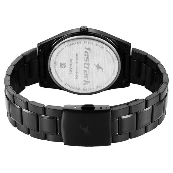 Fastrack Stunners X Quartz Analog Green Dial Watch For Guys - 38162NM01 - KRISHNA WATCH COMPANY