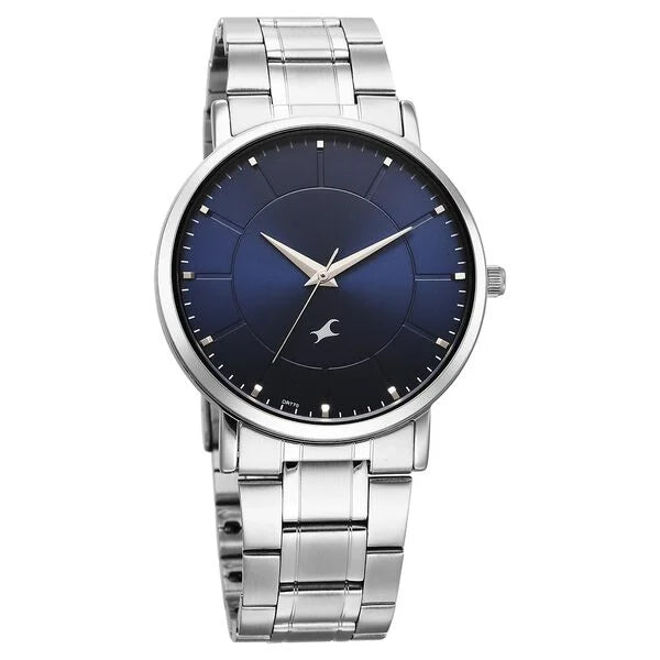 Fastrack Stunners X Quartz Analog Blue Dial Watch For Guys - 38163SM01 - KRISHNA WATCH COMPANY