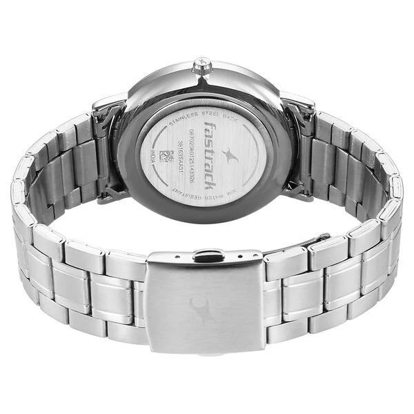 Fastrack Stunners X Quartz Analog Blue Dial Watch For Guys - 38163SM01 - KRISHNA WATCH COMPANY