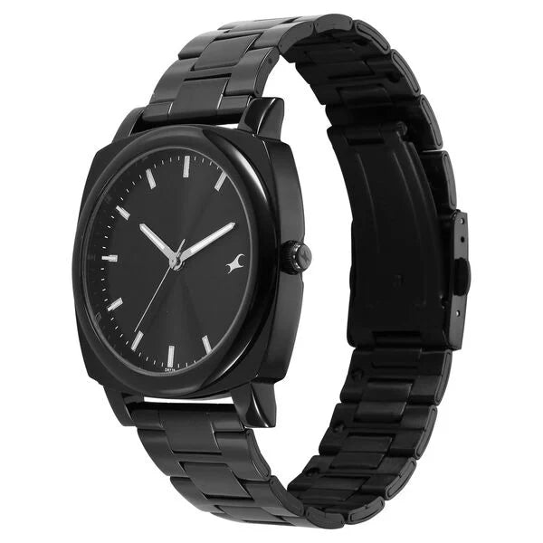 Fastrack Stunners X Quartz Analog Black Dial Watch For Guys - 38164NM01 - KRISHNA WATCH COMPANY