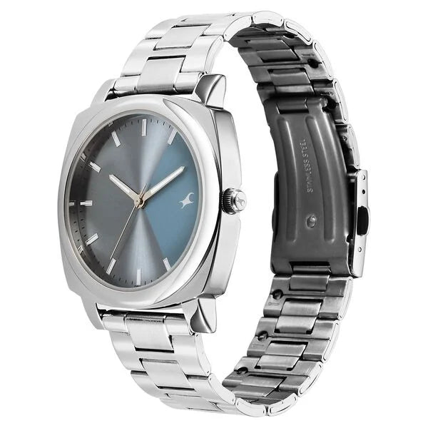 Fastrack Stunners X Quartz Analog Blue Dial Watch For Guys - 38164SM01 - KRISHNA WATCH COMPANY
