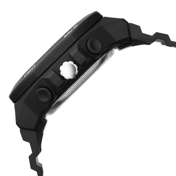 Fastrack Streetstyle Quartz Digital Black Dial Black PU Strap Watch For Guys 38171pp01