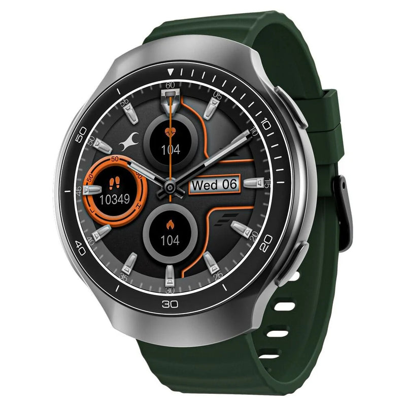 Fastrack VOX CirQ Smartwatch 3.5CM Ultra Vu Display, AI Watcface,AI Chat, 24/7 Health Suite, BT Calling, SpO2, HRM, IP68 - 38183pp02k - KRISHNA WATCH COMPANY