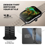 Fastrack MYND - 4.9 cm AMOLED Display, AI Watchface, Offline Voice Commands, AI Chat, BT Calling IP68 Smartwatch 38184pp01k - KRISHNA WATCH COMPANY
