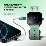 Fastrack MYND - 4.9 cm AMOLED Display, Offline Voice Commands, AI Watchface, AI Chat, BT Calling IP68 Smartwatch 38184pp03k - KRISHNA WATCH COMPANY