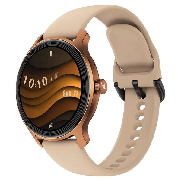 Fastrack Sleek Smartwatch 1.32" inch AMOLED Display, Sleek Design, Functional Crown, QR Hub, SpO2, HRM, IP68 38185pp02k - KRISHNA WATCH COMPANY