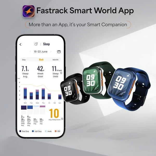 Fastrack Navstar Smartwatch 38188pp01k - KRISHNA WATCH COMPANY