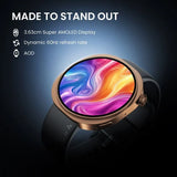 Fastrack Revoltt R3 Pro Smartwatch with 1.43" AMOLED Display Dynamic 60Hz Refresh SpO2 Sleep Functional Crown IP68 38209qp01k