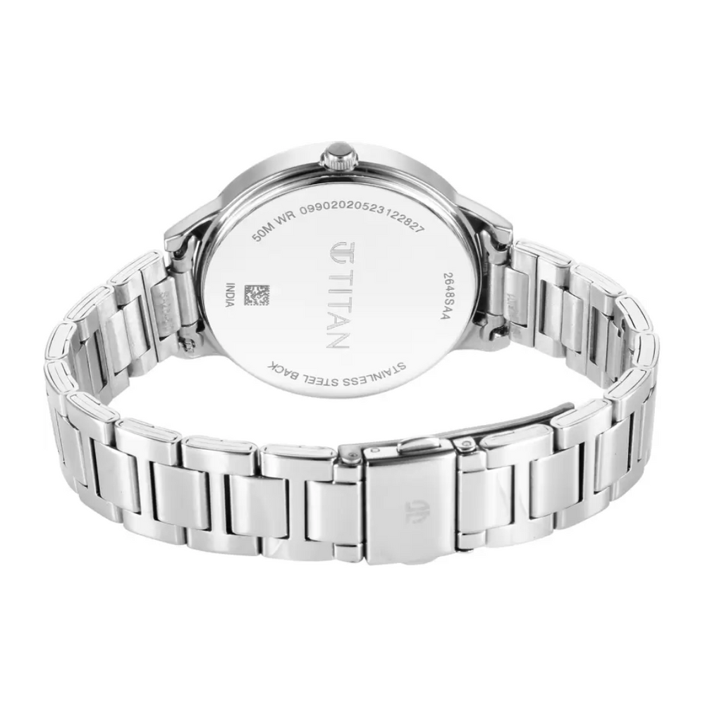 Titan Quartz Analog White Dial Watch for Women 2648sm09 - KRISHNA WATCH COMPANY