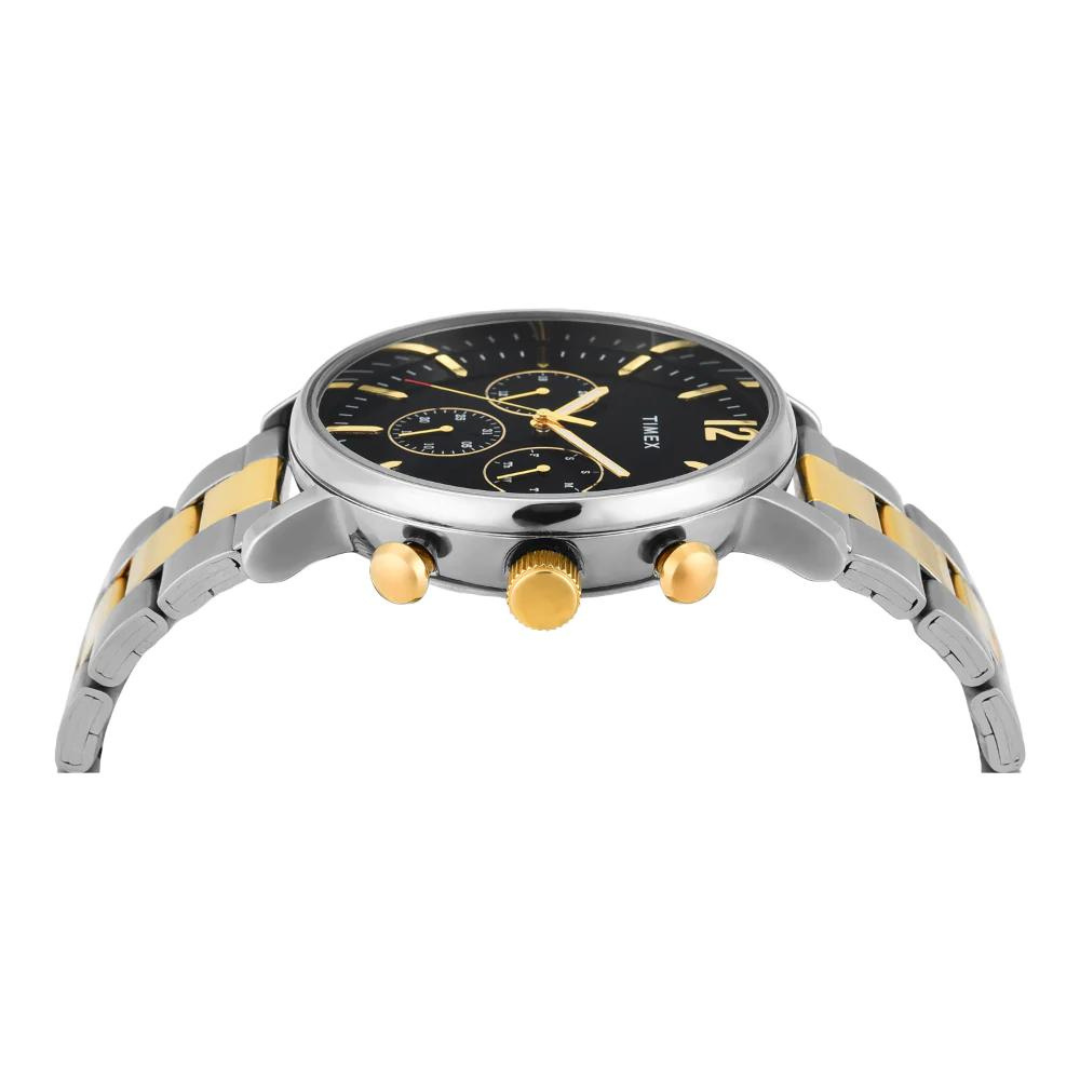 Timex Men Black Round Multifunction Dial Watch- TWEG20027 - KRISHNA WATCH COMPANY
