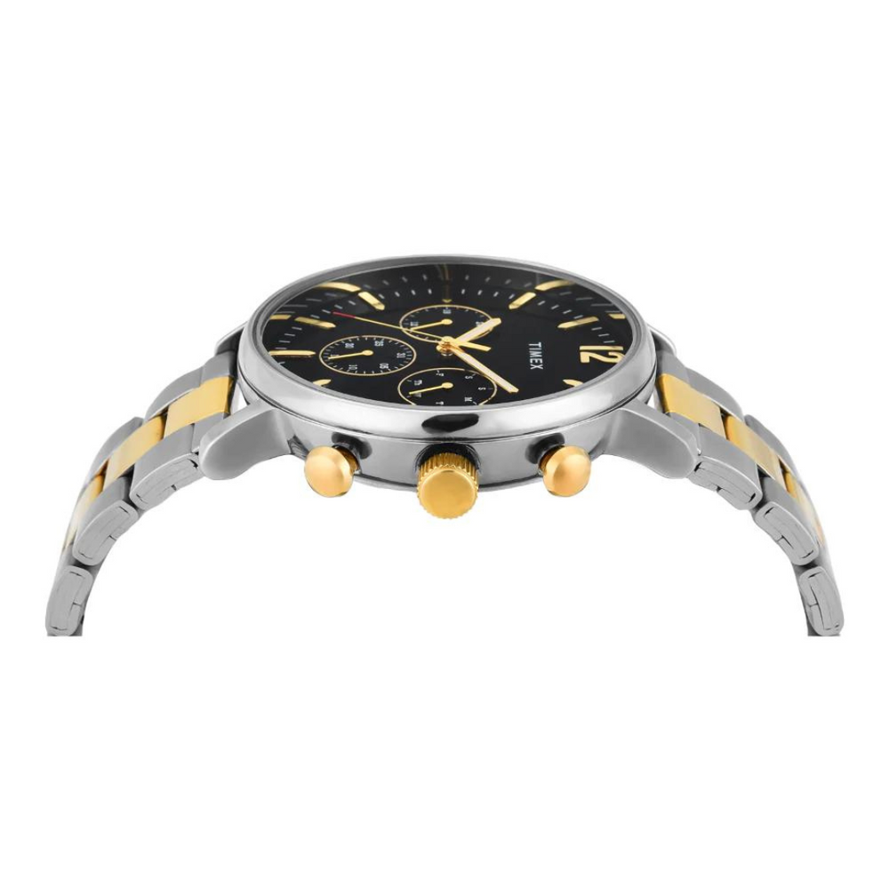 Timex Men Black Round Multifunction Dial Watch- TWEG20027 - KRISHNA WATCH COMPANY