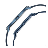 Titan Edge Pair Blue Dial Analog Stainless Steel Strap watch for Couple 18432655QM01