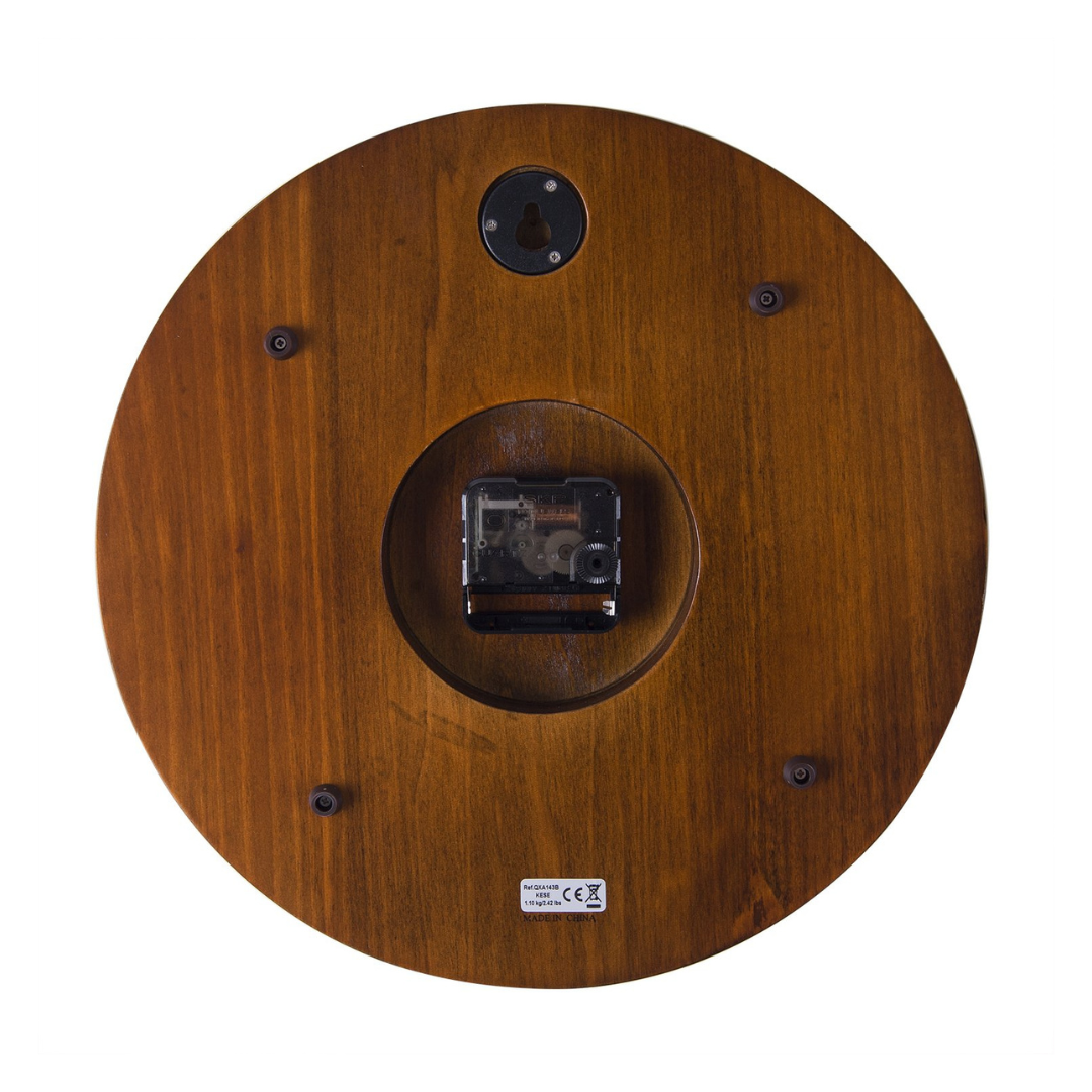 Seiko Alder Wood Clock With Roman Numerals QXA143BN - KRISHNA WATCH COMPANY