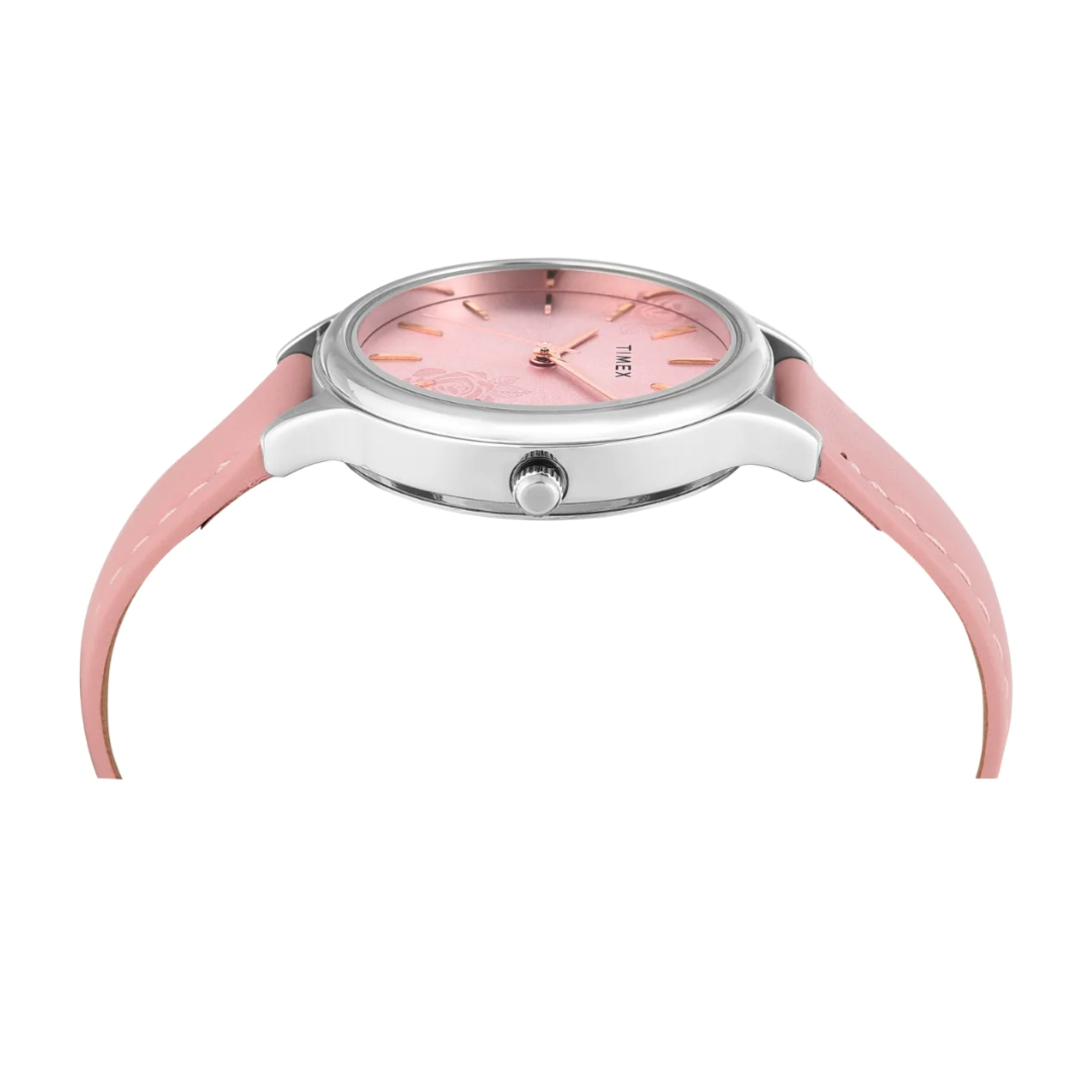 Timex Women Analaog Pink Round Brass Dial Watch- TWTL12103 - KRISHNA WATCH COMPANY