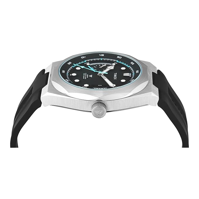 Timex Vector Round 43mm Black Dial Analog Men Watch - TWEG31000 - KRISHNA WATCH COMPANY