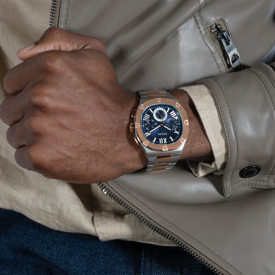 Guess Men's 2-Tone Multi-function Watch - GW0572G4 - KRISHNA WATCH COMPANY