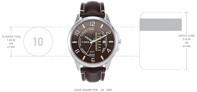 Timex Analog Brown Dial Men's Watch-TWEG16503 - KRISHNA WATCH COMPANY