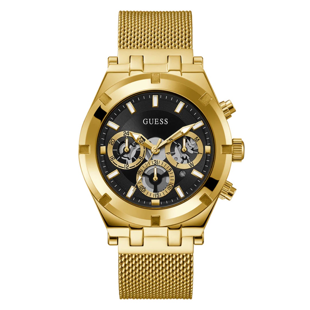 Guess Men's Gold Tone Multi-function Watch GW0582G2 - KRISHNA WATCH COMPANY