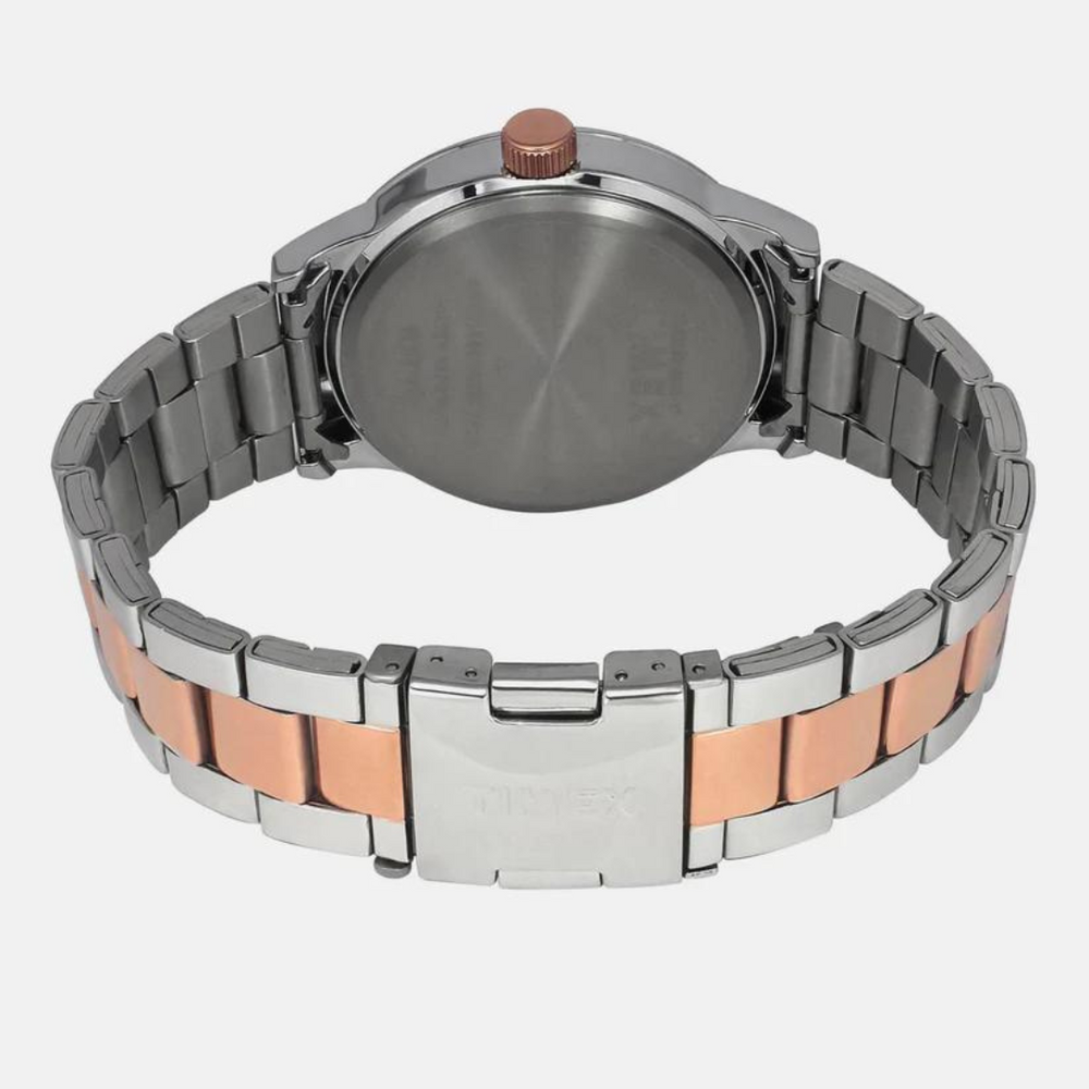 Timex E Class Male Black Analog Stainless Steel Watch TWEG19919 - KRISHNA WATCH COMPANY