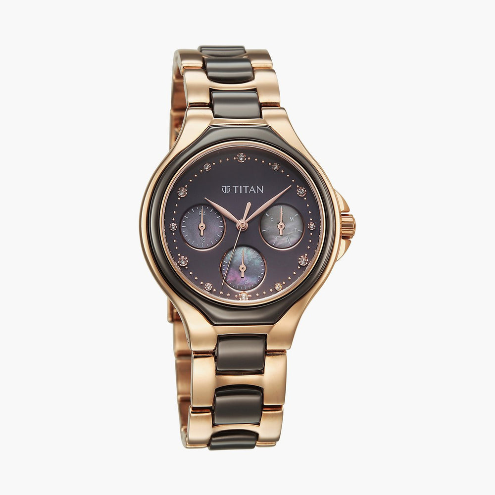 Titan Glamour Watch For Women - 95325KD02 - KRISHNA WATCH COMPANY