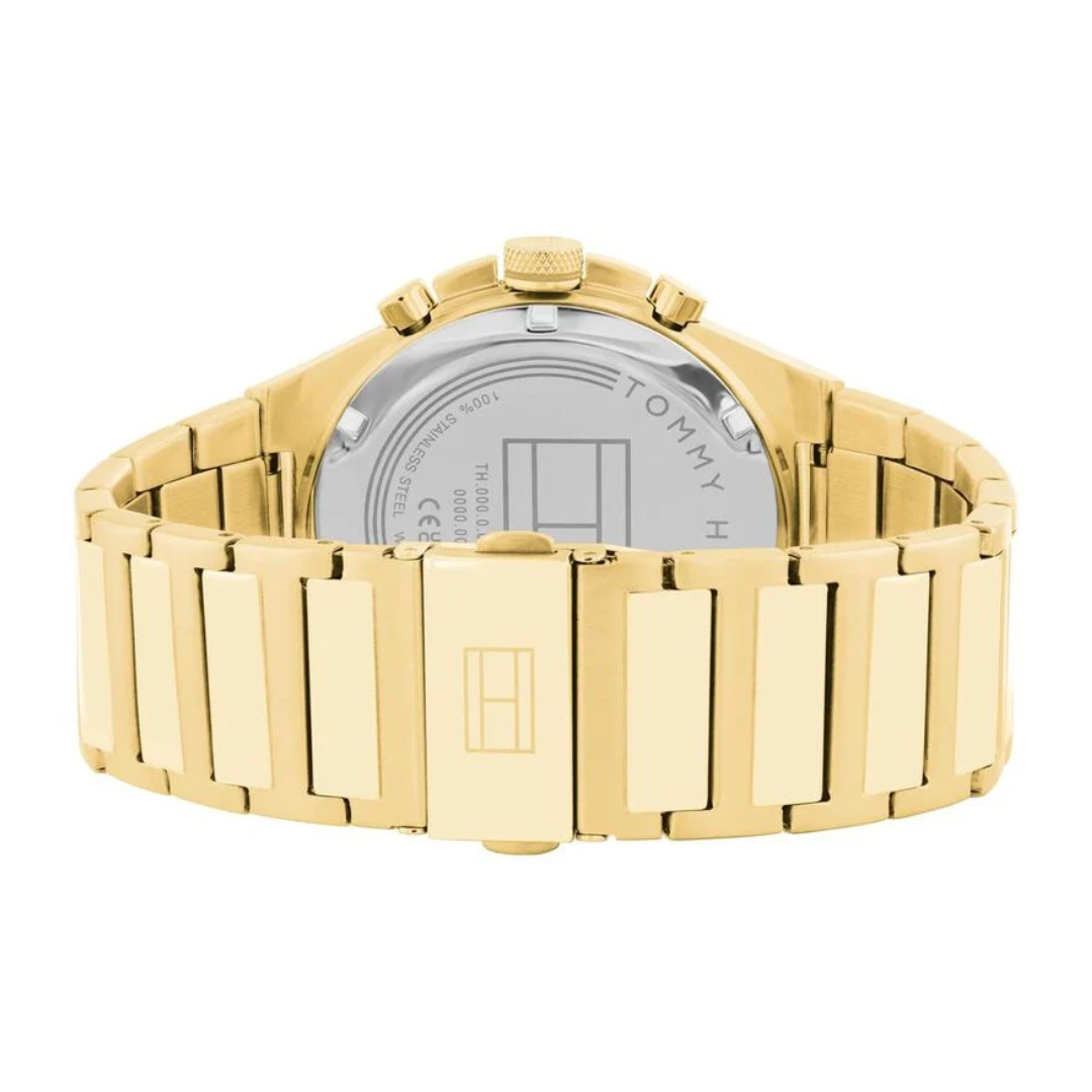 Tommy Hilfiger Dexter 46 mm Brown Dial Stainless Steel Analogue Watch For Men 1792090 - KRISHNA WATCH COMPANY