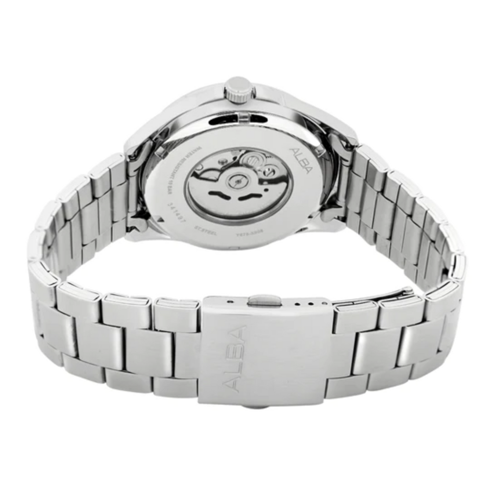 Alba Black Skeleton Dial Watch with White Hands AU4031X1 - KRISHNA WATCH COMPANY
