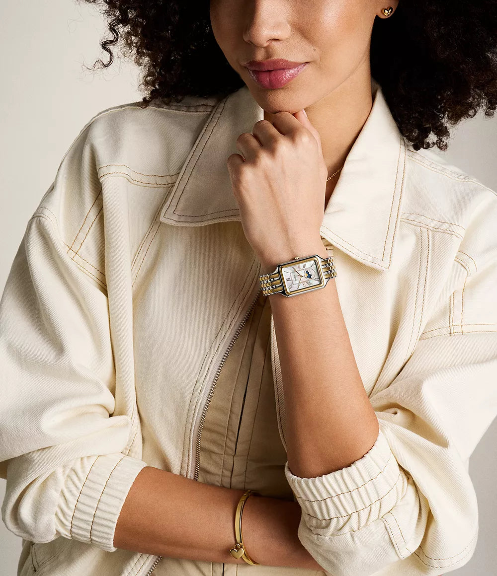 Fossil Raquel Sun Moon Multifunction Stainless Steel Watch - ES5399 - KRISHNA WATCH COMPANY