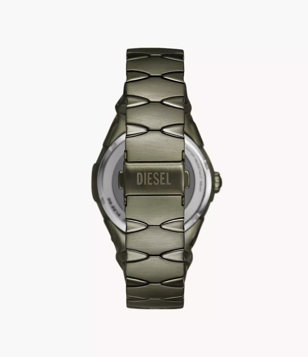 Diesel D-Sruptor Three-Hand Green Stainless Steel Watch - DZ2215 - KRISHNA WATCH COMPANY