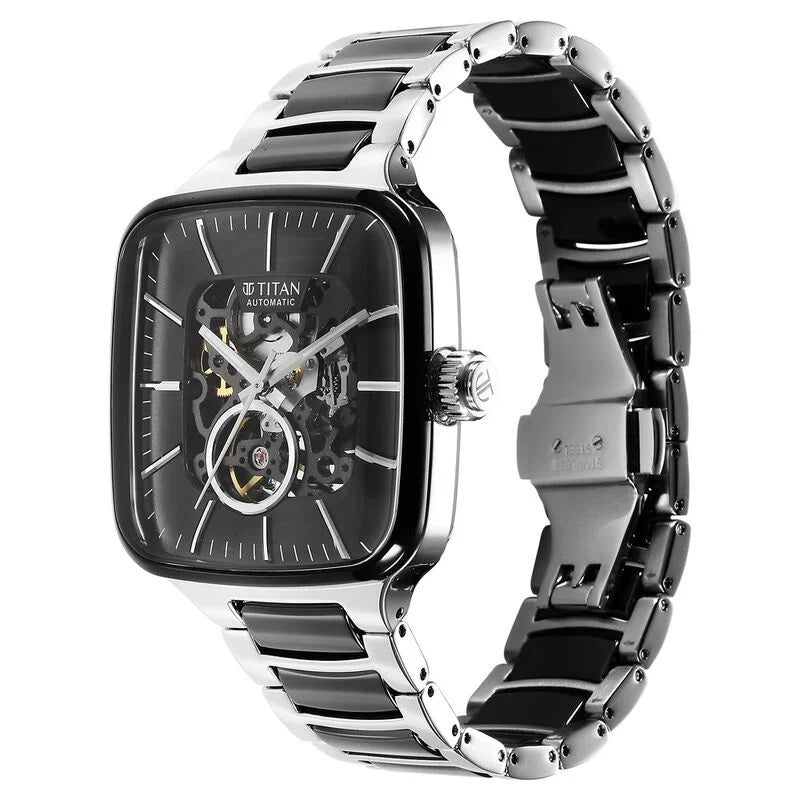 Titan Ceramic Fusion Skeleton Automatic Watch For Men - 90175KD01 - KRISHNA WATCH COMPANY