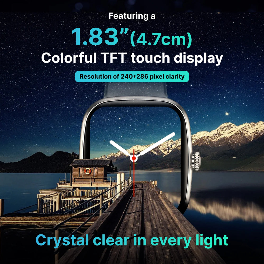 Timex iConnect Calling Ace 1.83"(4.64 cm) Display with Functional Crown and BT Calling Smartwatch For Unisex - TWIXW1102T - KRISHNA WATCH COMPANY