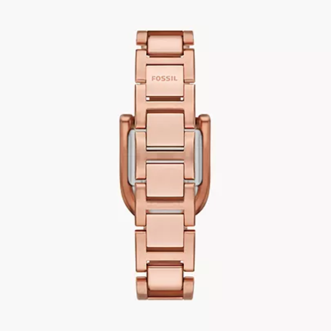 FOSSIL Harwell Three-Hand Rose Gold-Tone Stainless Steel Watch ES5328 - KRISHNA WATCH COMPANY