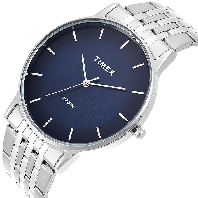 Timex Blue Round Dial Analog Mens Watch - TWTG12001 - KRISHNA WATCH COMPANY