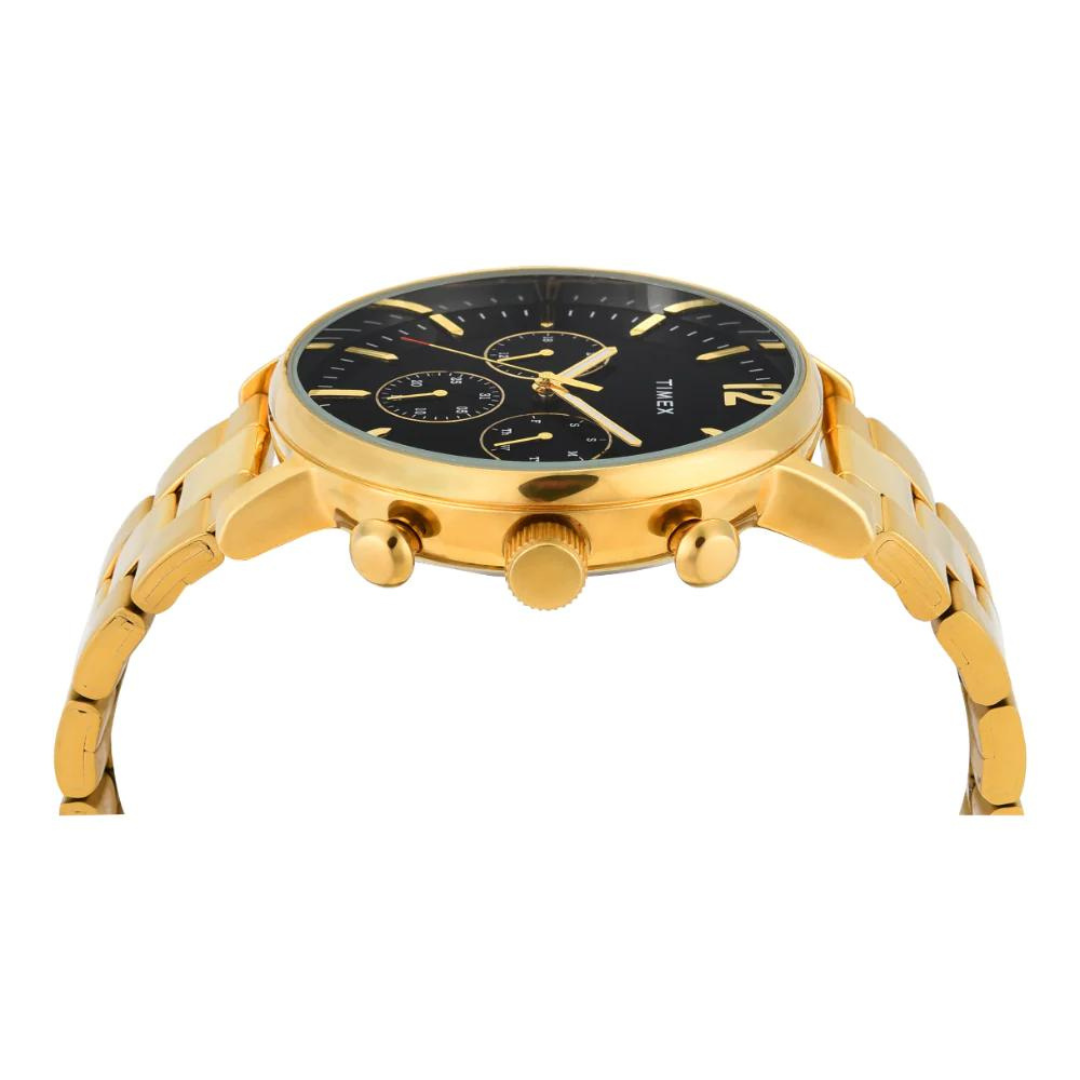 Timex Men Black Round Multifunction Dial Watch- TWEG20025 - KRISHNA WATCH COMPANY