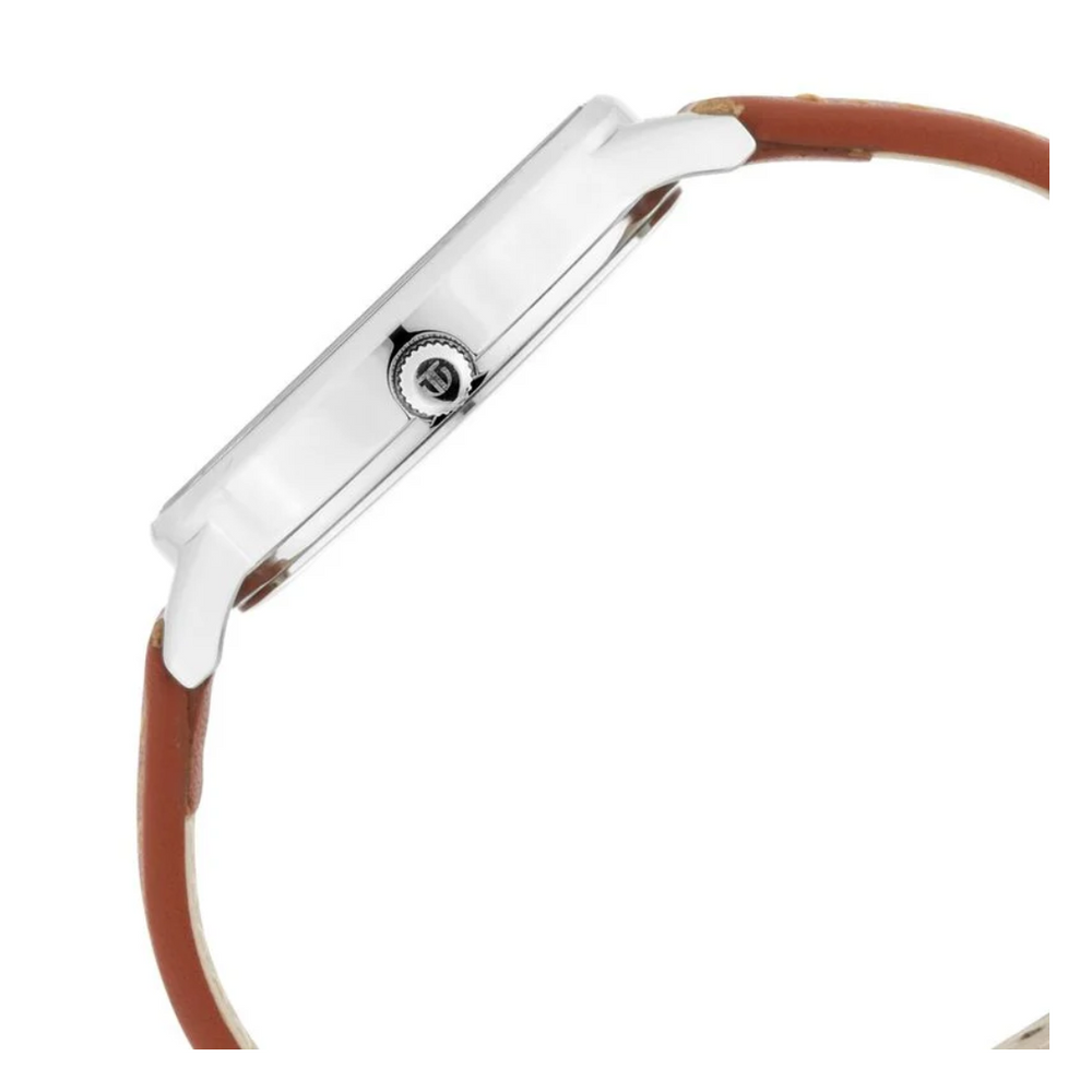 Titan Women's Precision Simplicity Watch: Grey Gradient Dial with Leather Strap 2648SL01 (DK776) - KRISHNA WATCH COMPANY