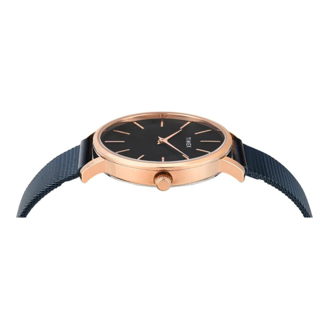 Timex Women Black Round Analog Dial Watch- TWEL15611 - KRISHNA WATCH COMPANY